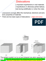 Dislocations & Surface Defects