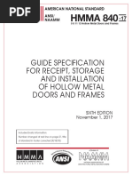 Hmma - 840 - 17 - Rev - 12.29.20 - GUIDE SPECIFICATION Hollow Metal Doors