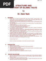 DrZakirNaik-STRUCTURE AND CONTENT OF ISLAMIC TALKS