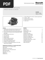 Ficha Tecnica Bomba de Pistones Axiales Caudal Variable Circuito Abierto A4VSO Bosch Rexroth