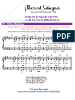 Partituras Advento - I Dom. Ano A 27-11-2022