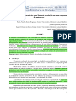 Análise Do Balanceamento de Uma Linha de Produção em Uma Empresa de Autopeças