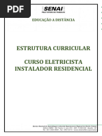 Estrutura Curricular Curso Eletricista Instalador Residencial