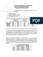 Examen Final Teoría de La Decisión