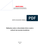 Antropologia - Diversidade Étnico Racial - Sofia Zeballos 096 Pedagogia