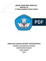 Program Tahunan Kelas 6 TP 2023-2024