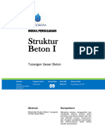 Modul X - STR Beton I - Tulangan Geser II