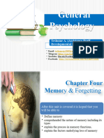 Chapter Four Memory and Forgetting 