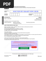 IGCSE Math Past Papers Solved 0580 P41 MAY 2018