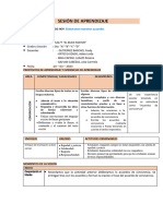 SESIÓN DE APRENDIZAJE 20 Marzo