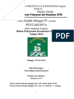 Tihm IV Sesudah Pentakosta - Bulan Pelkes Gpib Tahun 2023 - 25 Juni 2023 - Koreksi Terakhir