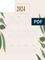 Free Fancy Year 2024 Calendar