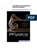 Physics 3rd Edition Giambattisata Solutions Manual