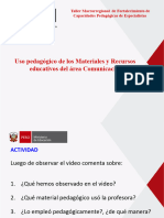 Diseño de Sesión Uso de Materiales de Com