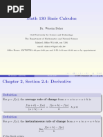 Sec 2.4 and 2.5