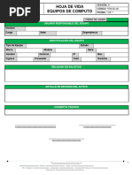 1 - Formato Baja de Equipo