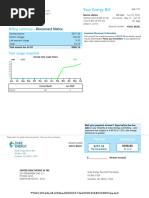 Disconnect Notice: Billing Summary