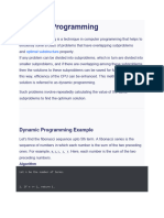 Dynamic Programming