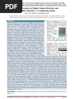 Seismic Analysis of Single Column Structure and Regular Structure A Comparative Study