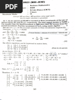 BM Question Paper 2023 A