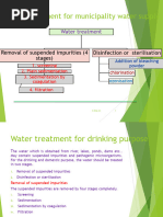 Water Treatment For Municipality Water Supply