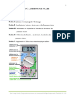 Initiation A La Technologie Solaire