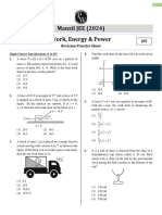 Work, Energy and Power - Practice Sheet