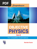 Comprehensive Objective Physics For Iit Jee Neet Competitive Exams Volume 2 II Narinder Kumar Compress