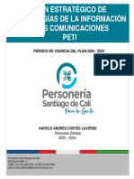 Plan Estrategico de Tecnologias de La Informacion y Las Comunicaciones PETI 2022 v.4