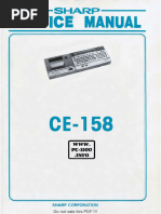 CE-158 Service Manual