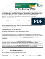 Self-Sabotage - The Enemy Within - Psychology Today