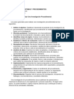 Pasos para Realizar Una Investigación Procedimental