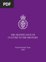 Significance of Culture To The Military 59 Pages