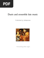 Duets and Ensemble Lute Music: Published by Adriaensen