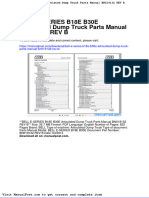 Bell e Series B18e B30e Articulated Dump Truck Parts Manual Bn019132 Rev B