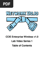 CCIE Enterprise Wireless v1 - 0 Lab Video Series 1 ToC