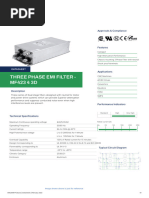 Three Phase Emi Filter - MF423 4 3D: Approvals & Compliance