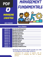 Module 06 Managing Logistics