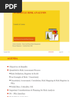 03-02 Schedule Risk Analysis (SRA) - SRA For Planners Lunch and Learn