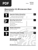 Spacemaker XL Microwave Oven: Owner's Manual