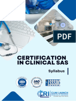 Certification in Clinical SAS Syllabus - PDF Corrected