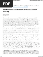 The Use and Effectiveness of Problem-Oriented Policing - Branden - 2015