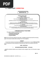 Mechanical Engineering Case Study 2018 Session Answers