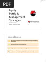 Equity Portfolio MGT Strategies - Lecture