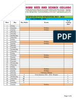 Academic Calendar 2023 2024 Even