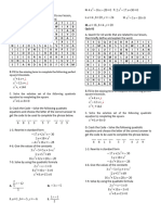 Quiz 2 Quadratic Formula