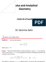 Calcululs & Analtyical Geometry-Limits