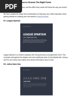 Build Your Brand - How To Choose The Right Fonts - Design School