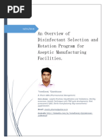 Article-4 An Overview of Disinfectant Selection and Rotation Program For Aseptic Manufacturing Facilities