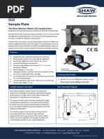 SHAW SU3 Sample System Specification Sheet Issue 1.3